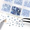 Beadsland 4300pcs Flatback Rhinestones,Light Blue Rhinestone Nail Gems Round Crystal Rhinestones for Crafts,Mixed 6 Sizes with Picking Tweezers and Wax Pencil Kit, SS6-SS20,Light Sapphire view 2