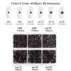 Beadsland 4300pcs Flatback Rhinestones,Burgundy Rhinestone Nail Gems Round Crystal Rhinestones for Crafts,Mixed 6 Sizes with Picking Tweezers and Wax Pencil Kit, SS6-SS20,Amethyst view 3