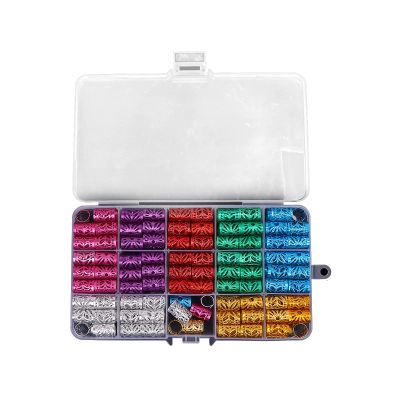 170Pcs Colorful Hair Dreadlocks Beads, Trendy Easy Using Hair Jewelry with Exquisite Patterns, Unique Hair Braid Decorations for Parties Weddings Banquets, Hair Beard Beads with Storage Box
