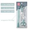 3 Pcs Hair Cutting Scissors Shears Kit, Stainless Steel Hair Cutting Scissors Thinning Shears Hair Cutting Teeth Scissors Professional Hairdressing Scissors Set for Adults Kids - Blue view 3
