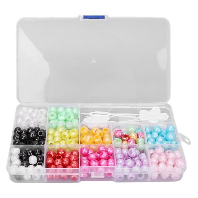 365pcs Colorful Hair Dreadlocks Beads for Kids, Stylish Hair Braiding Beads for Unique Hairstyle, DIY Spacer Beads for Pendants Bracelets Necklaces Earrings, Hair Beard Decoration Accessories