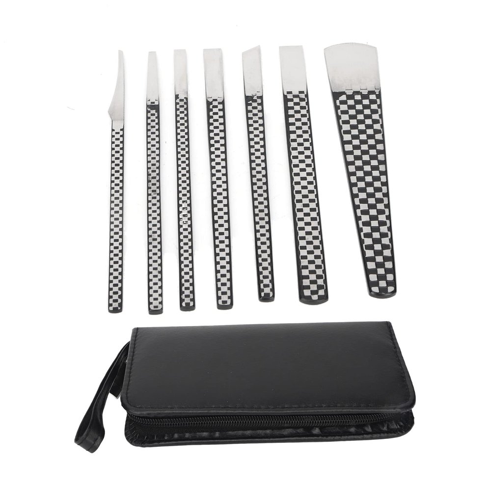 Pedicure Knife Set, 7Pcs Ingrown Toenail Blade Tool with Storage Bag Professional Foot Care Tools Foot File Rasp Dead Skin Corn Foot Callus Remover for Feet