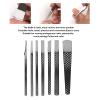 Pedicure Knife Set, 7Pcs Ingrown Toenail Blade Tool with Storage Bag Professional Foot Care Tools Foot File Rasp Dead Skin Corn Foot Callus Remover for Feet view 3