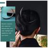 FOMIYES Wooden Hair Fork for Women Curved Moon Shape Hair Stick Retro Hairpin for Updos and Buns for Daily Wear Weddings and Parties view 2