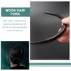 FOMIYES Wooden Hair Fork for Women Curved Moon Shape Hair Stick Retro Hairpin for Updos and Buns for Daily Wear Weddings and Parties view 4