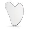 Contrybox Gua Sha Facial Tools, Stainless Steel Guasha Tool for Face & Body, Gua Sha Tools for Puffiness Reducing & Jawline Sculpting Metal Guasha Tool for Women Self-Skincare, Silver view 1