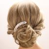 Aimimier Pearl Crystal French Hair Combs Vintage Rhinestone Long Teeth Hair Pins Dainty Hair Pieces Bridal Wedding Hair Accessories for Women and Girls(Style 2) view 1