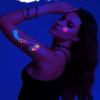 NETFEN Neon Temporary Tattoos for Women Men Girls Body Art Glow UV Black Light Fake Tattoos for Makeup Rave Music Festival Costume Cosplay Party Decorations Supplies Favors 20 Sheet view 4