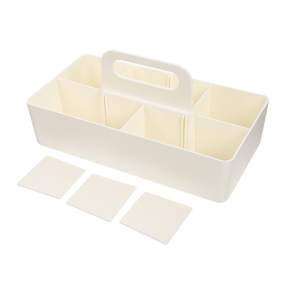 Ipetboom Hand-held Storage Box Thickened Organizing Basket for Office Home Compartment Storage for Bathroom Kitchen Essentials Design