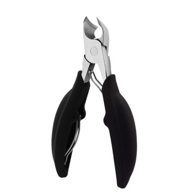 Feilx Ingrown Nail Clippers Pedicure Toe Nail Cutter with Stainless Steel Sharp Curved Blade Toenail Clippers for Thick Nails (Color : Black, Size : 13.5 * 5.5cm)