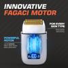 Fagaci 5 Speeds Double Foil Shavers for Men Professional Irritation Free, Close Clean Shaving Foil Razor, Electric Shavers for Men, Maquina de Afeitar para Hombre, Neck Barber Shaver view 2