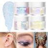 LANGMANNI Holographic Body Glitter Gel for Body, Face, Hair and Lip.Color Changing Glitter Gel Under Light. Vegan & Cruelty Free-1.35 oz (3# Neon Violet+4# Sapphire Blue) view 2