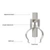 ANGGREK Ingrown Toenail Lifter, Stainless Steel Professional Foot Care Tool Toenail Clamp Ingrown Toenail Correction Lifter Stainless Steel Ingrown Toenail Lifter for Paronychia (Silver) view 2