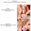 Ingrown Toenail Lifter, Ingrown Nail Corrector Stainless Steel Foot Care Tool Toenail Clamp Recover Foot Nail Care Pedicure Tool for Paronychia Curved Ingrown Toenails (Gold) view 4
