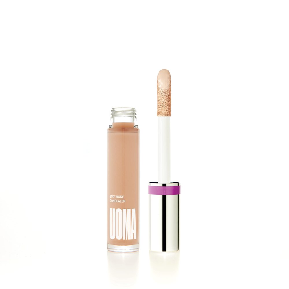 UOMA Beauty Women's Stay Woke Luminous Brightening Concealer, White Pearl T0.75, 0.17 Ounce