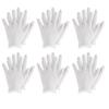 Cotton Work Gloves White Thin Reusable Elastic Golves Dry Hand Moisturizing Cosmetic Hand Spa Coin Jewelry Inspection (Color : 6 Pairs) view 1