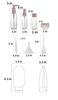 11 Pcs Travel Refillable Bottle Spray Lotion Shampoo Shower Gel Empty Liquid Tube Bottling Cosmetic Container Portable Tool (12PcsB) view 3