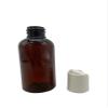 Natural Farms 2 oz Amber Boston BPA FREE - Boston Bottles - 12 Pack Empty Refillable Containers - Essential Oils - Hair | White Smooth Disc Caps - Made in the USA view 3