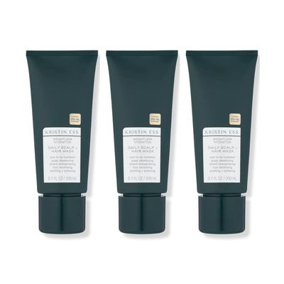 Kristin Ess Weightless Hydration Mask - Soothes Scalp, Hydrates Hair, Rebalancing Treatment, Frizz Minimizing, Vegan, Color & Keratin Safe, 6.7 fl oz (Pack of 3)