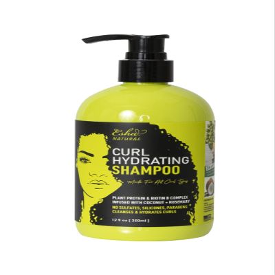 Esha Girl Natural 3C & 4C Curl Shampoo - Customized Care for Distinctive Curls, Gentle, Cruelty Free, Plant Based Nourishment - Captivating Tropical Ocean Scent - Embrace Healthy, Vibrant Hair | 12 Oz