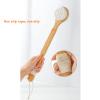 Bath Brush, Made of Fiber Material, with a Long Handle Back for Easy Exfoliation, Wet and Dry Dual Use, 2.95 * 15.74 Inches. view 2