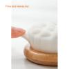 Bath Brush, Made of Fiber Material, with a Long Handle Back for Easy Exfoliation, Wet and Dry Dual Use, 2.95 * 15.74 Inches. view 3