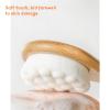 Bath Brush, Made of Fiber Material, with a Long Handle Back for Easy Exfoliation, Wet and Dry Dual Use, 2.95 * 15.74 Inches. view 4
