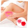 minkissy 4pcs Folding Silicone Pot for Waxing Non-stick Hair Removal Accessory Easy to Clean Dishwasher Safe Compact Design for Home Use Wax Melting Bowl Precise Scale view 2