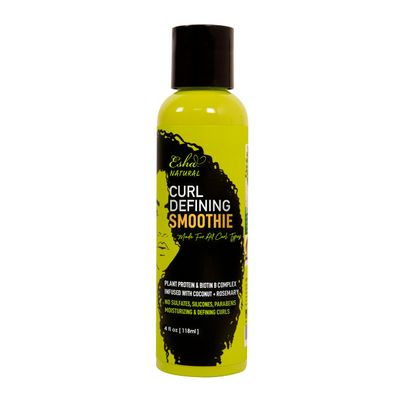 Esha Girl Natural  Curl Smoothie  Style & Define Your 3C & 4C Curls - Revive Your Curls - Frizz Control, Hydrate, Rosemary Biotin Treatment - Tame & Enhance Definition (4 oz.)