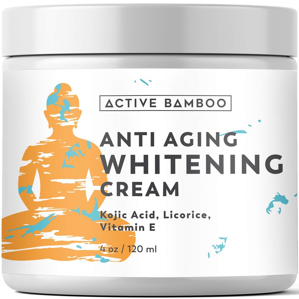 Anti Aging Dark Spot Corrector Cream for Face & Body - Made in USA - Active Bamboo Skin Nourishing Age Spot Remover Women Men 4 OZ