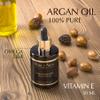 MARIE DARGAN 100% Pure Moroccan Argan Oil 50ml,Organic and Vegan, Stimulates growth of eyelashes, beard, improves skin and nails, handcrafted, grown in Morocco, Vitamin E and Omegas view 2