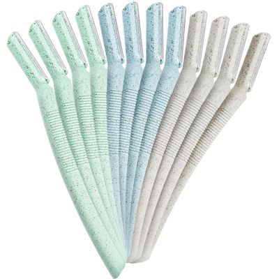 ennva Eyebrow Razor for Women | Dermaplane Facial Razor for Face | Hair Trimmer Face Razor for Body Use | Multipurpose Facial Hair Removal Disposable Blades Eyebrow Shaper Tool - 12pcs