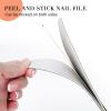 Canvalite 40 PCS Nail File 100/180 Grit Peel and Stick Nail Files Replaceable Emery Boards Reusable Nail File for Acrylic Nails Professional for DIY Salon Use view 2