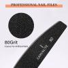 Canvalite 40 PCS Nail File Reusable Peel and Stick Nail Files Replaceable Emery Boards Nail File for Acrylic Nails Professional 80 Grit Fingernail Files for DIY Salon Use view 3