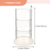 Zerodeko Rotatable Makeup Sponge Organizer Case for Cotton Pads Compact Design for Travel and Home Use for Women view 2