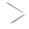 Rolabling 3 pcs Pro Stainless Steel Triangle Nail Polish Remover Cuticle Nipper Clipper Cuticle Pusher and Spoon Cleaner Double-Head Nail Art Manicure Tools (Size 4) view 2