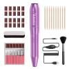 20000RPM Electric Nail Drill Compact Portable Efile Professional Manicure Pedicure Nail File Drill Kit for Acrylic, Gel Nails and Home Salon Use view 1