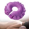 GLEAVI Travel Pillows Pillows U Shaped Cotton Face Cushion Cradle Face Travel Flight Neck for Beauty Salon Massage Round Traveling The Purple view 2