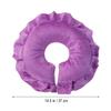 GLEAVI Travel Pillows Pillows U Shaped Cotton Face Cushion Cradle Face Travel Flight Neck for Beauty Salon Massage Round Traveling The Purple view 3
