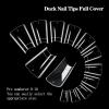 550pcs Duck Nail Tips, Clear Curved Duck Acrylic Nails, Half Cover Duck Feet Flare Nail Tips for Acrylic Nails Professional, Short Fan French False Nail Extension for Nail Salon 11 Sizes view 4