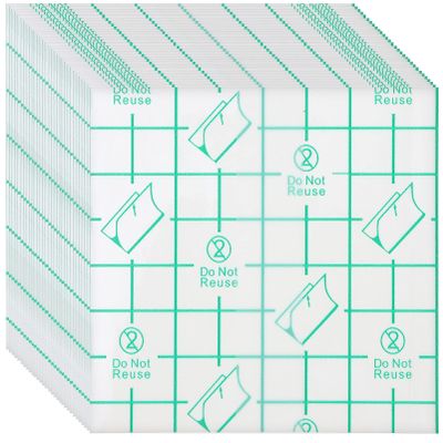 KALLORY 200pcs Disposable Makeup Mixing Stickers Adhesive Cosmetic Palette Tools for Easy Application for Artists and Makeup for Salon and Home Use