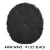 Afro Curly Toupee For Black Men All Poly Skin Brazalian 100% Human Kinky Coily Hair Hairpieces Afro American PU Injection Man Weave Hair Units For Black Men (8''X10''-4mm afro wave, 1# JET BLACK) view 2
