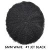 Afro Curly Toupee For Black Men All Poly Skin Brazalian 100% Human Kinky Coily Hair Hairpieces Afro American PU Injection Man Weave Hair Units For Black Men (8''X10''-6mm afro wave, 1# JET BLACK) view 2