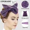 ZILAMPU No Heat Curling Rod Headband, Hair Curlers to Sleep In - Purple, 70" Long, Extra Soft Velour Material, Ideal for Women and Girls with Long Hair, 9-piece Set view 2