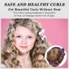 ZILAMPU No Heat Curling Rod Headband, Hair Curlers to Sleep In - Purple, 70" Long, Extra Soft Velour Material, Ideal for Women and Girls with Long Hair, 9-piece Set view 3