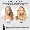 ZILAMPU No Heat Curling Rod Headband, Overnight Velour Hair Curls Roller Wrap for Women with Long Hair - Black view 4