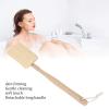 Loofah Bath Brush for Men Women, Exfoliating Gentle Cleaning Loofah Shower Brush for Skin Care, Portable Massage Body Brush with Detachable Long Wood Handle, Suitable for Home Travel view 3