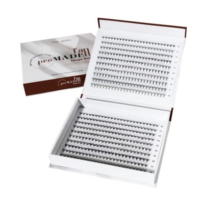THE LASH SUPPLY 450 Fans, 14D Volume Promade Fan Mega Box, C/D Curl, Length 9-20mm, 0.03 Thickness, Natural and Long-lasting Curl, Promade Eyelash Extension Fans
