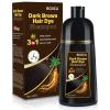 BOJICA Hair Dye Shampoo for Gray Hair Coverage, 3-in-1 Semi-Permanent Color Shampoo for Women & Men Dark Brown view 1