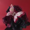 Double Layered Butterfly Hair Clips,Cellulose Acetate Hair Clips,Small Claw Clips for Girl,Hair Accessories,Fuchisa view 3